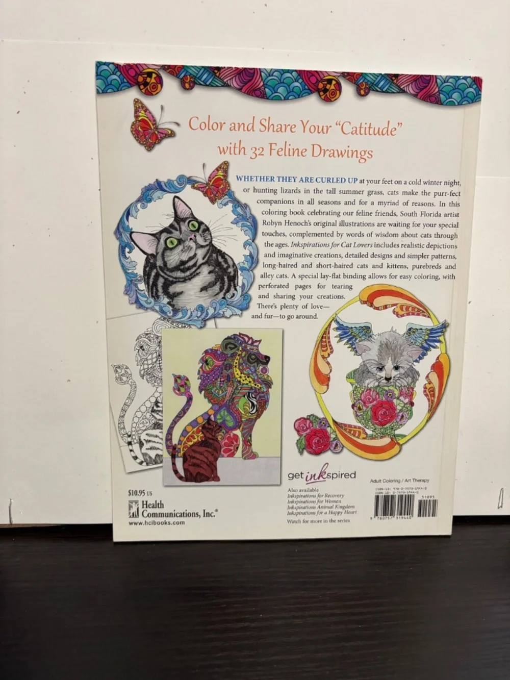 Cat Lovers adult coloring book